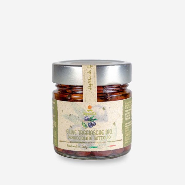Olive taggiasche Bio denocciolate sott’olio